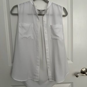 Express White Tank Blouse